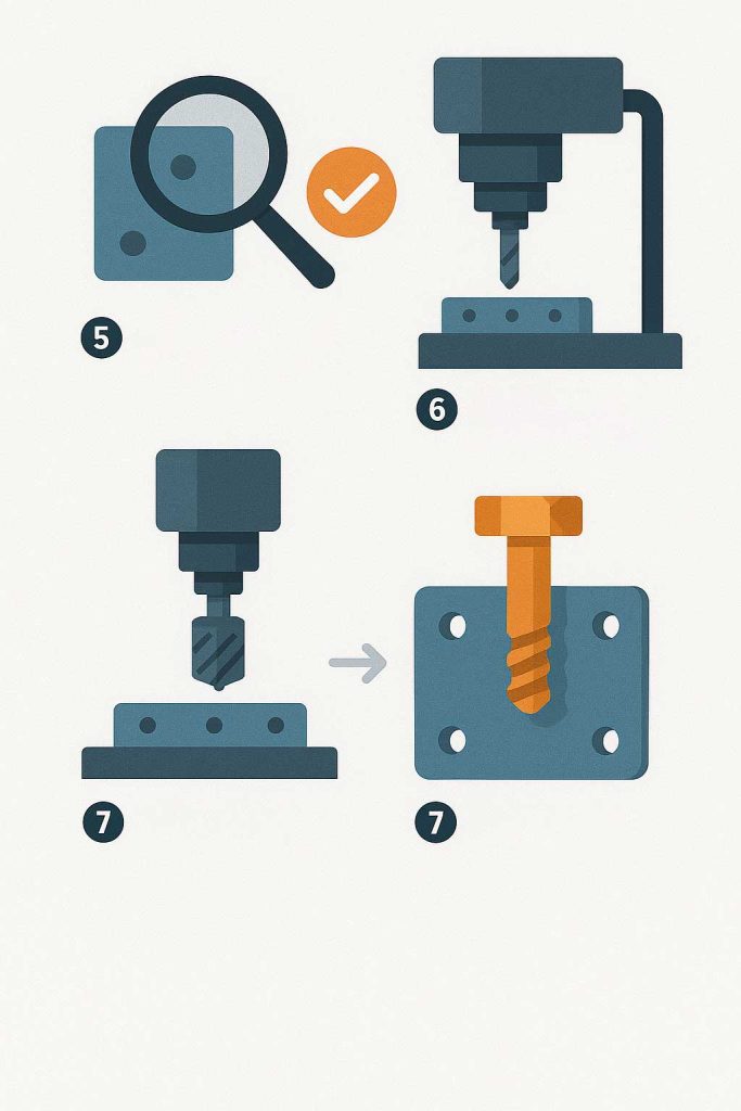 فرایند خدمات سوراخکاری CNC